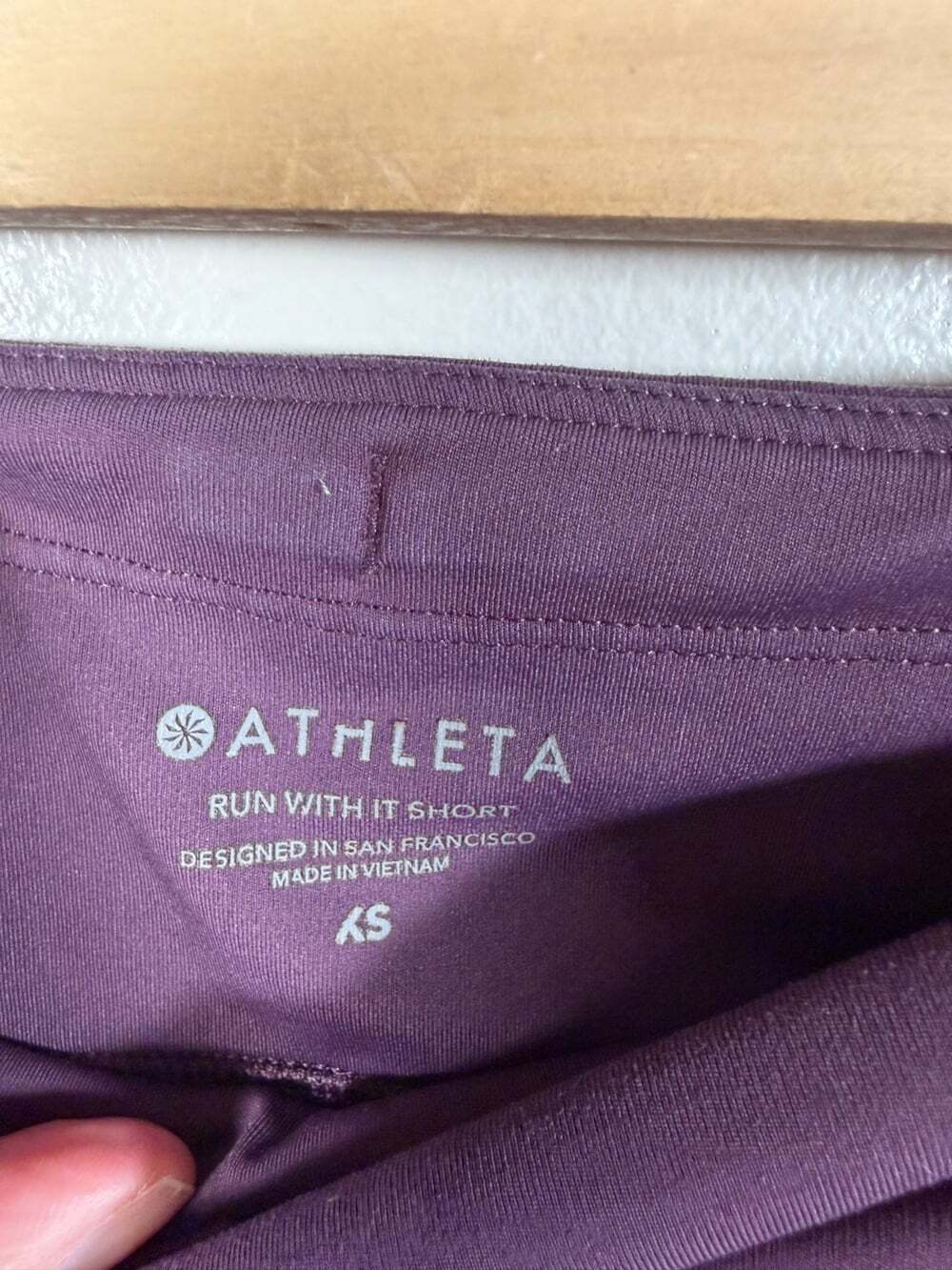 Athleta Run With it Short Size XS Purple Running Athletic Workout Gym Travel - Picture 3 of 11